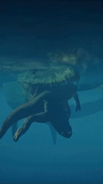 Giant Mosasaurus attack Spinosaurus смотреть онлайн