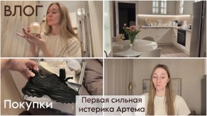 ВЛОГ |  Первая истерика в 2,5 года | мотивация на уборку | покупки