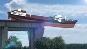 Как корабли преодолевают перепад высот судоходного канала Бельгии