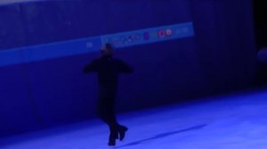 E.Plushenko.Репетиция .Дорожка шагов из КП.Благ.шоу 20/02/12