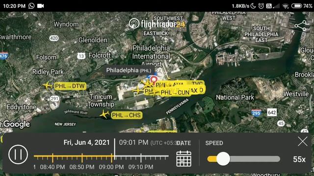 Philadelphia International Airport (PHL) смотреть онлайн