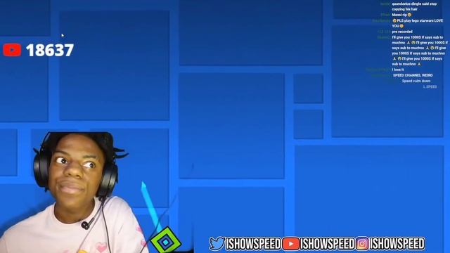 IShowSpeed PLAYS GEOMETRY DASH  TROLLED EXE!!