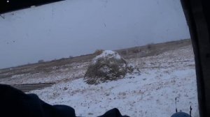 открываем сезон вывозки сена... Деревня Окунево зимой.