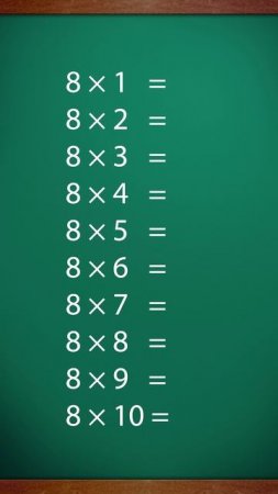Как выучить таблицу умножения на 8 ✖️8️⃣ #таблицаумножения #начальнаяшкола