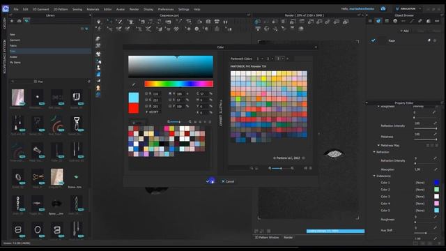 Стразы в Clo3d смотреть онлайн