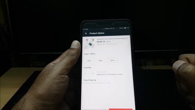 Amplifier board for 20 rupees ?!! PAM8403 stereo amplifierboard 5v supply