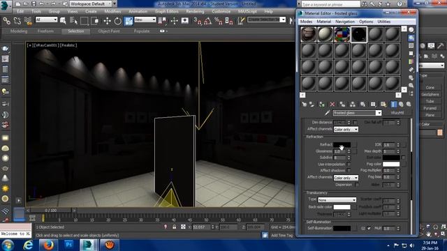Create Frosted Glass in 3Ds Max using v-ray смотреть онлайн