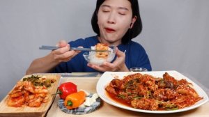 오징어 전복을 추가한 해물 알곤이찜 리얼사운드 먹방 ASMR SPICY STEAMED SEAFOOD MUKBANG EATING SOUNDS NO TALKING | NAJIN