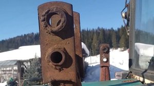 Установка стоек ПКУ-08. Примерка стрелы