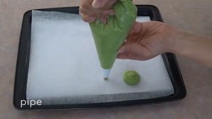 How to make Matcha Green tea Macaron / Recipe 抹茶マカロンの作り方　レシピ