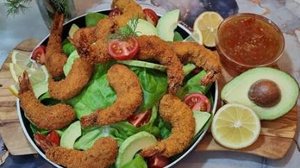 Тигровые креветки в панировке