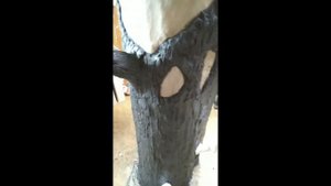 Пень вазон из пеноплекса .