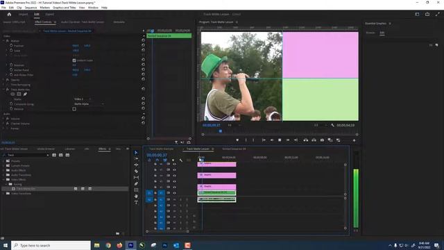 Track Matte Lesson - Premiere Pro смотреть онлайн