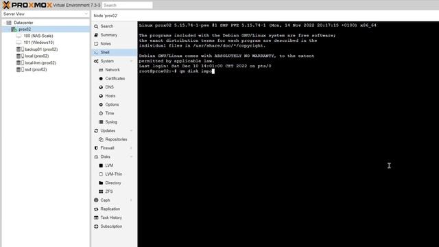 VM von VirtualBox/Vmware auf #Proxmox umziehen