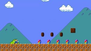 Super Mario Bros. But When Every Color Power Makes Mario Become Hidden | ADN MARIO GAME