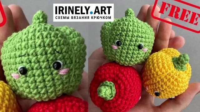Схема Перчики крючком. Амигуруми схемы и описания. Автор: неизвестен