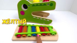 Учим цвет и цифры от 1 до 8 с ксилофоном