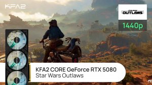 KFA2 CORE GeForce RTX 5080 Black | Star Wars Outlaws | 1440p (2K) разрешение