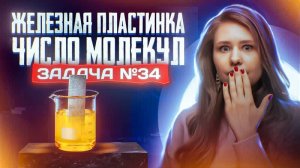 Задача №34 на пластинку и число молекул _ ЕГЭ по химии 2025