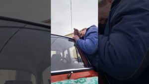 Установка лобового на москвич