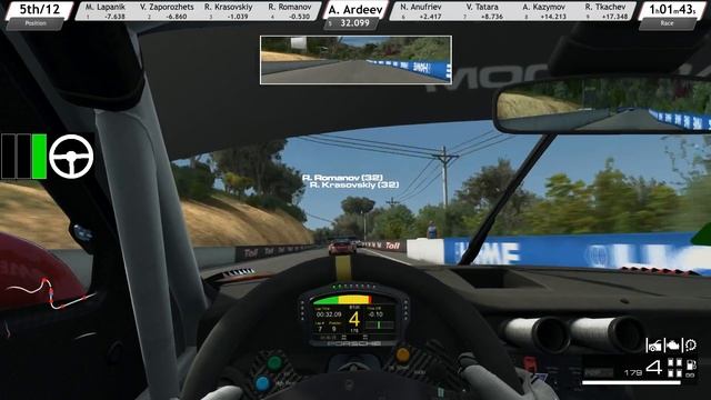 RaceRoom | onboard | PORSCHE 911 GT3 | GTR3 | 10# BATHURST_Перезаезд смотреть онлайн