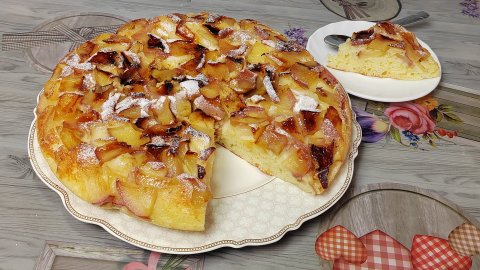 ЯБЛОЧНЫЙ ПИРОГ на сковороде 10 минут и готово.