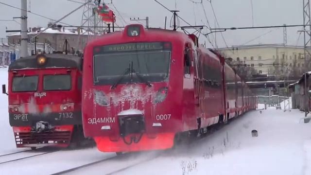 Встреча ЭД4мкм-АЭРО-0007 и ЭР2т-7132 смотреть онлайн