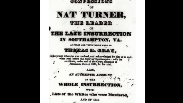 Nat Turner,Confessions,Richmond,Thomas R Gray,1832 смотреть онлайн