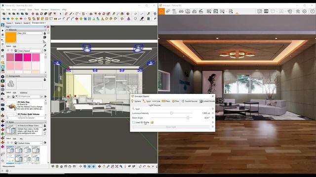 TUTORIAL ENSCAPE Penempatan IES Light