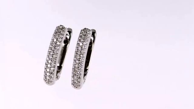 Золотые серьги с бриллиантами. Модель B219Б от компании UDC смотреть онлайн