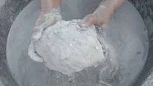 ASMR very soft sand and pure cement Big chunks dipping crumble in lots of water 💦💦💦