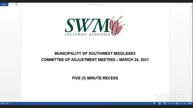 SWM Council and Committee of Adjustment Meeting - March 24, 2021 смотреть онлайн