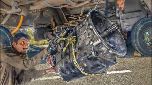 Экстренный ремонт заклинившей передачи большегрузного грузовика! Быстрый ремонт