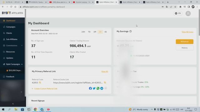 Зарабіток на рефералах Бінанс + Байбіт смотреть онлайн
