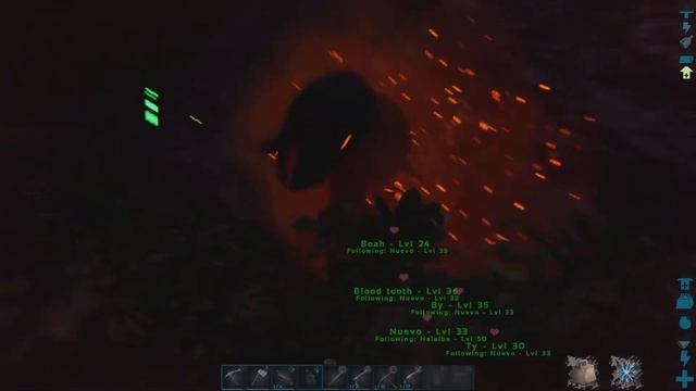 Jumping Alpha Carnotaurus with my Monke's in Ark смотреть онлайн