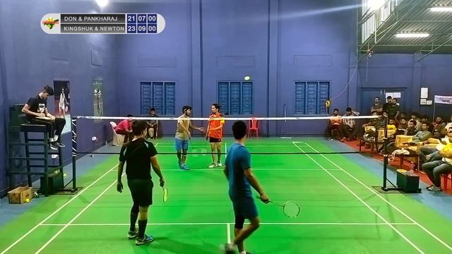 KINGSHUK & NEWTON VS DON & PANKHARAJ | SEMI FINAL SET2 | BELTOLA BADMINTON CHAMPIONSHIP | NICE ANGL смотреть онлайн