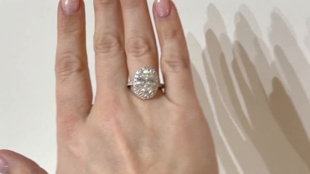magnificent 5 carat Oval Diamond with HRD certificate смотреть онлайн