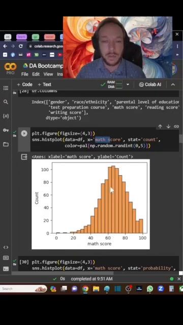 60 second Data Analysis Tip  - Seaborn Histplot in Python How to