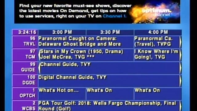 Optimum Channel Guide (Ch. 99 - GUIDE) смотреть онлайн
