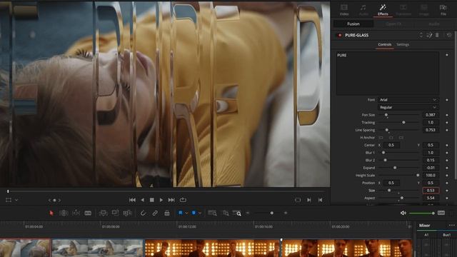 Pure Glass Text Effect for DaVinci Resolve смотреть онлайн