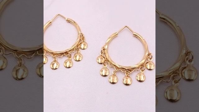 Серьги 24k золотистые кольца, для женщин/девушек, африканские свадебные вечерние украшения,