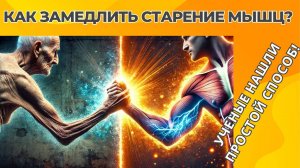 КАК ЗАМЕДЛИТЬ СТАРЕНИЕ МЫШЦ? | Ученые нашли простой способ!