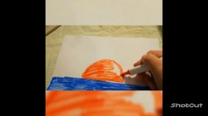 рисую закат и рассвет два способа#рисунок