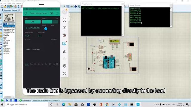 IOT Based Smart Energy Meter Using Proteus and Blynk  with theft detection || IOT based projects