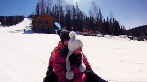 Шерегеш покатушки на ватрушке