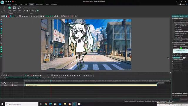 สอนตัด green screen โปรเเกรมVSDC ครับ смотреть онлайн