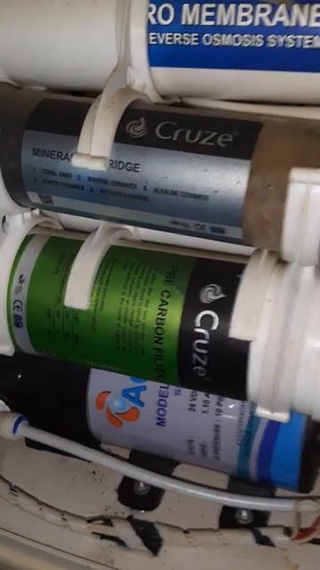 cruze Inline cartridge lagane ke बाद Ro water purifier का pure water speed || Ro water filter смотреть онлайн