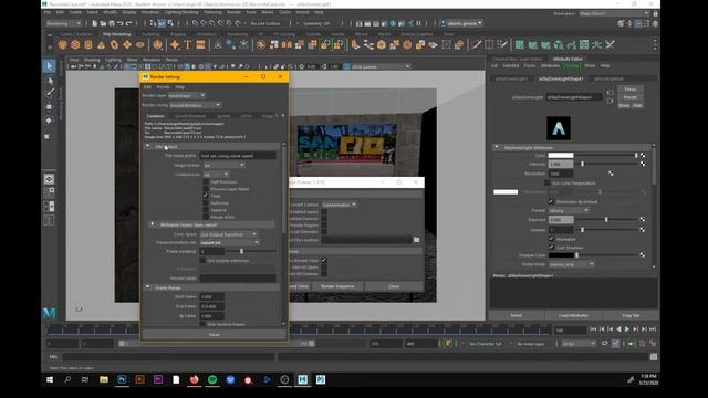 Render sequence en Maya смотреть онлайн