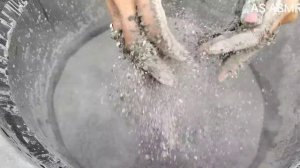 Asmr- Super soft Dusty sand cement balls dry+water 💦crumbling 😊 HBD 🎉 Anuj🎂