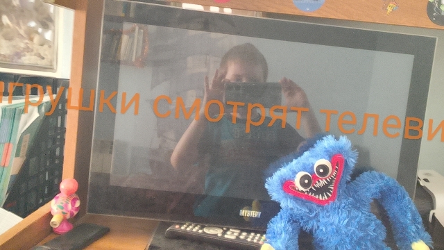 игрушки смотрят телевизор 